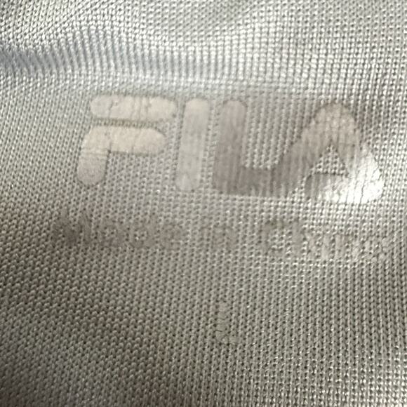 FILA Men’s Grey & Black Quarter-Zip Pullover 95% Polyester 5% Spandex - Picture 3 of 6
